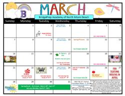 March Calendar